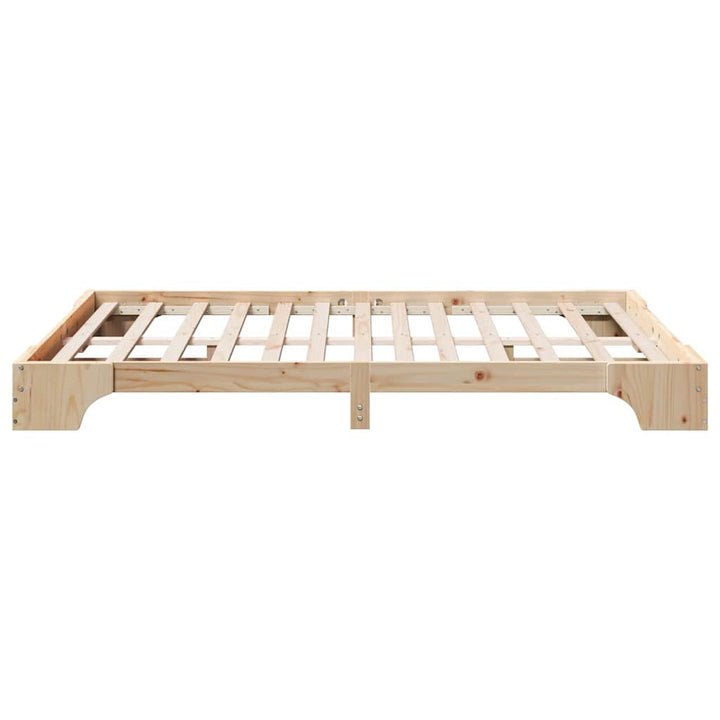 Sengestel Naturfarvet 150 x 200 cm Massiv fyrretræ