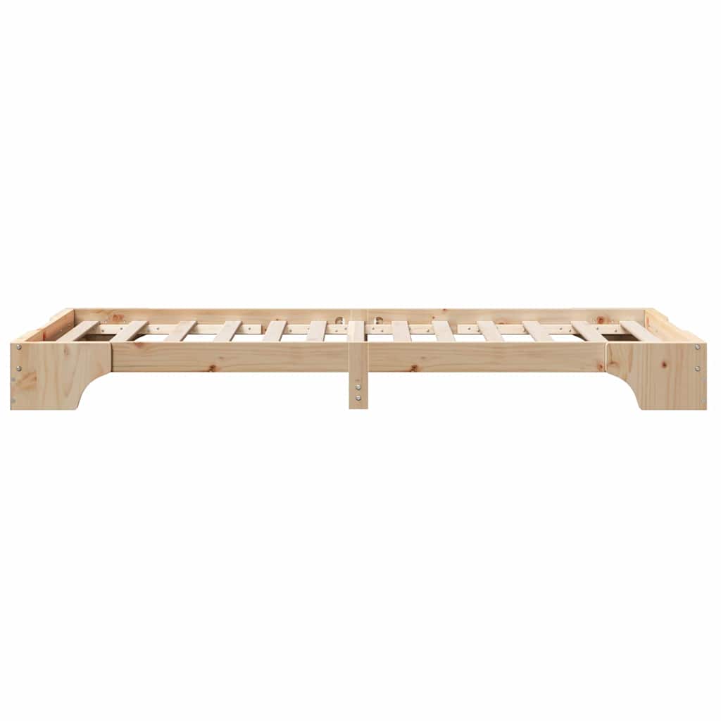 Sengestel Naturfarvet 80 x 200 cm Massiv fyrretræ