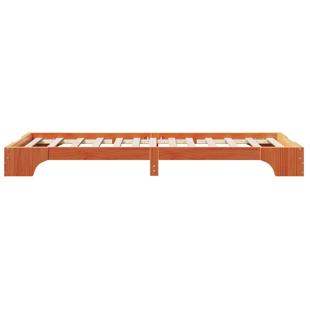 Sengestel Voks brun 80 x 200 cm Massiv fyrretræ