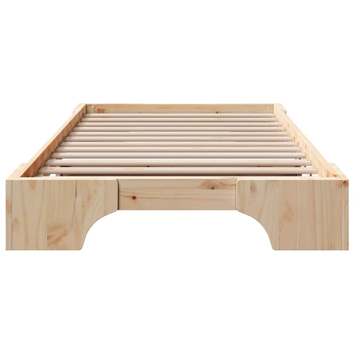 Sengestel Naturfarvet 90 x 190 cm Massiv fyrretræ