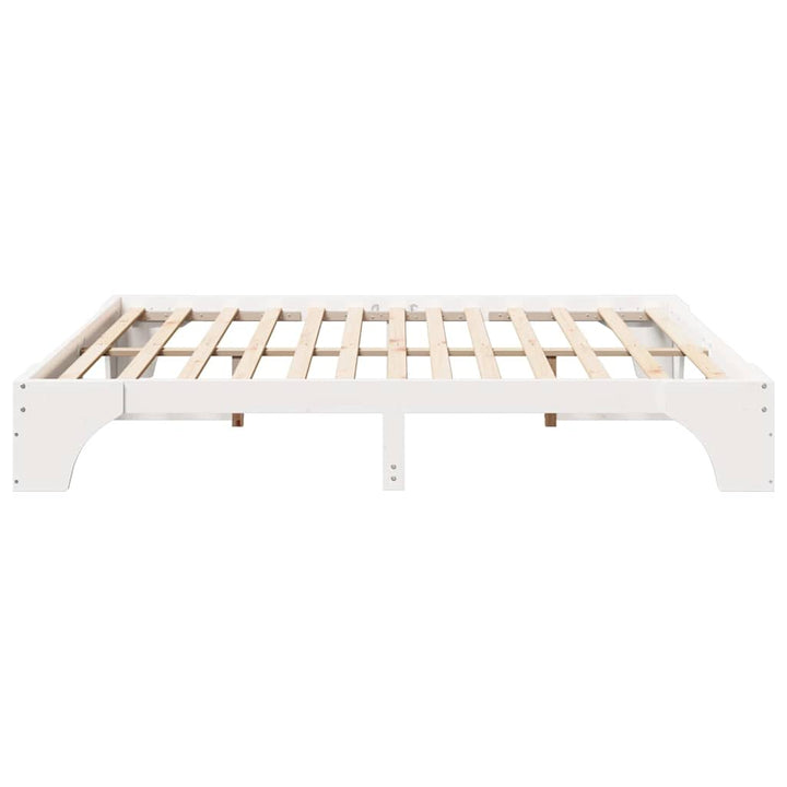 Sengestel Hvid 180 x 200 cm Massiv fyrretræ