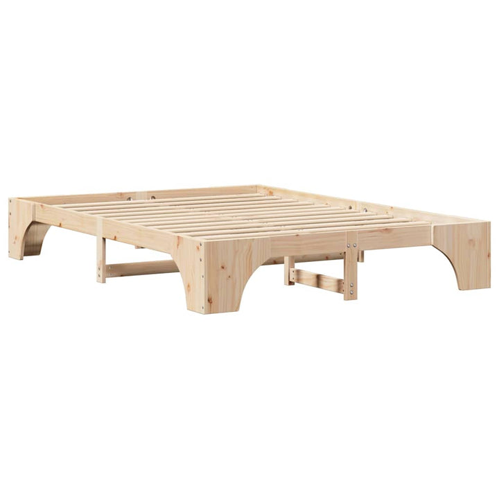 Sengestel Naturfarvet 150 x 200 cm Massiv fyrretræ
