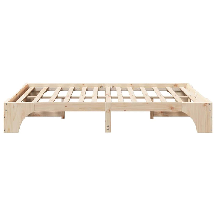 Sengestel Naturfarvet 150 x 200 cm Massiv fyrretræ