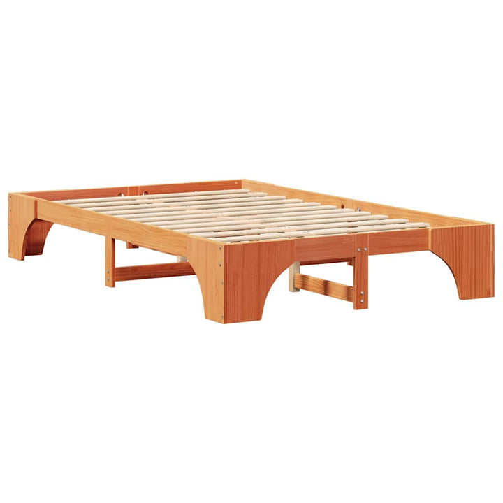 Sengestel Voks brun 120 x 200 cm Massiv fyrretræ