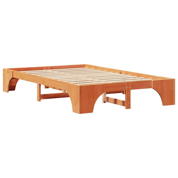 Sengestel Voks brun 120 x 200 cm Massiv fyrretræ