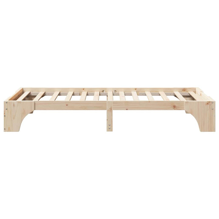 Sengestel Naturfarvet 100 x 200 cm Massiv fyrretræ