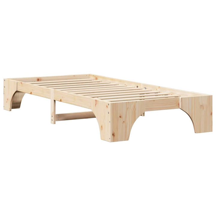 Sengestel Naturfarvet 90 x 190 cm Massiv fyrretræ