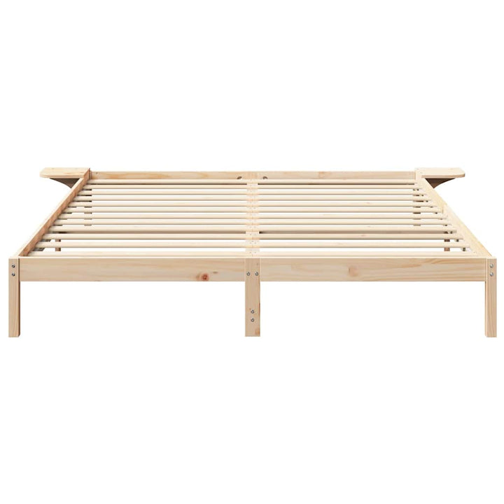 Sengestel Naturfarvet 180 x 200 cm Massiv fyrretræ