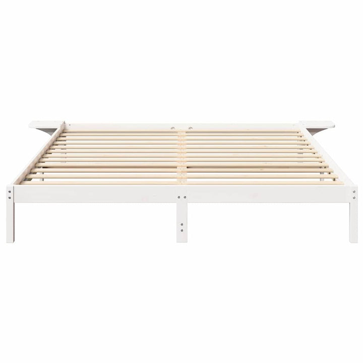 Sengestel Hvid 180 x 200 cm Massiv fyrretræ
