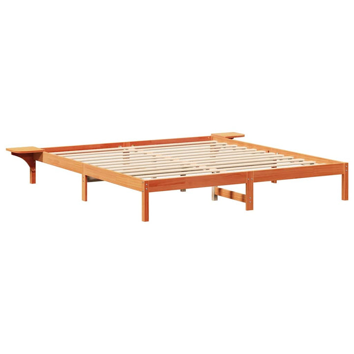Sengestel Voks brun 180 x 200 cm Massiv fyrretræ