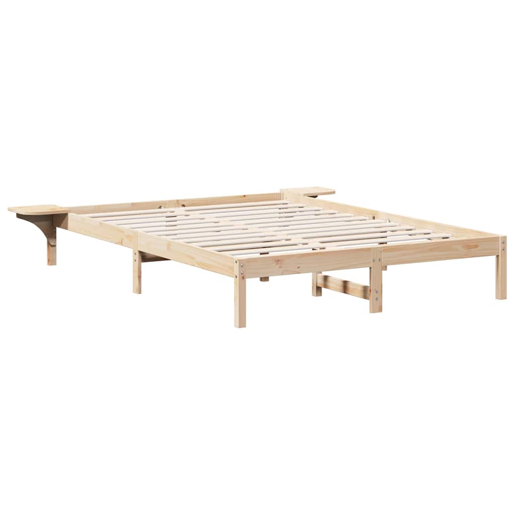 Sengestel Naturfarvet 160 x 200 cm Massiv fyrretræ