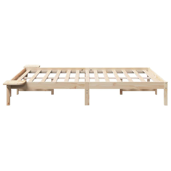 Sengestel Naturfarvet 150 x 200 cm Massiv fyrretræ