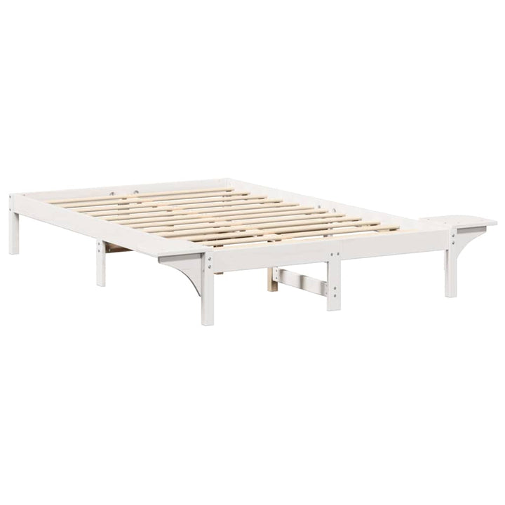Sengestel Hvid 120 x 200 cm Massiv fyrretræ