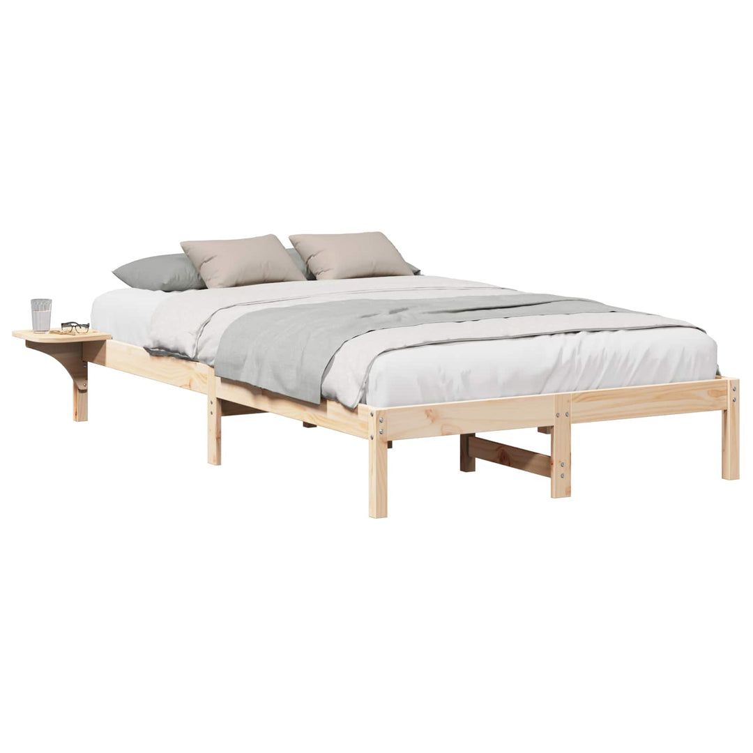 Sengestel Naturfarvet 135 x 190 cm Massiv fyrretræ