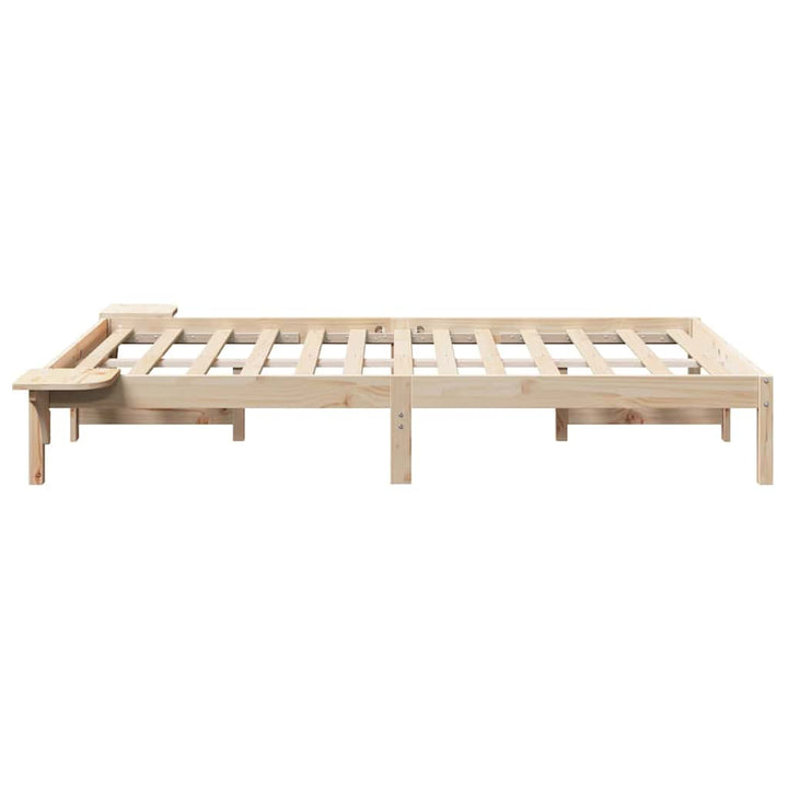 Sengestel Naturfarvet 135 x 190 cm Massiv fyrretræ