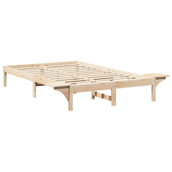 Sengestel Naturfarvet 120 x 190 cm Massiv fyrretræ