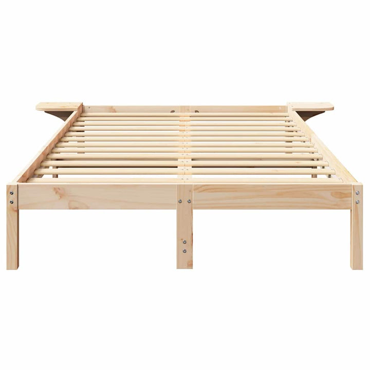 Sengestel Naturfarvet 120 x 190 cm Massiv fyrretræ