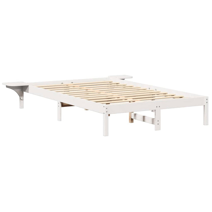 Sengestel Hvid 120 x 190 cm Massiv fyrretræ