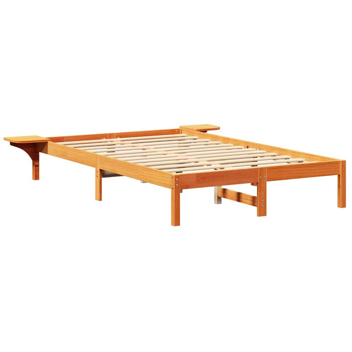 Sengestel Voks brun 120 x 190 cm Massiv fyrretræ