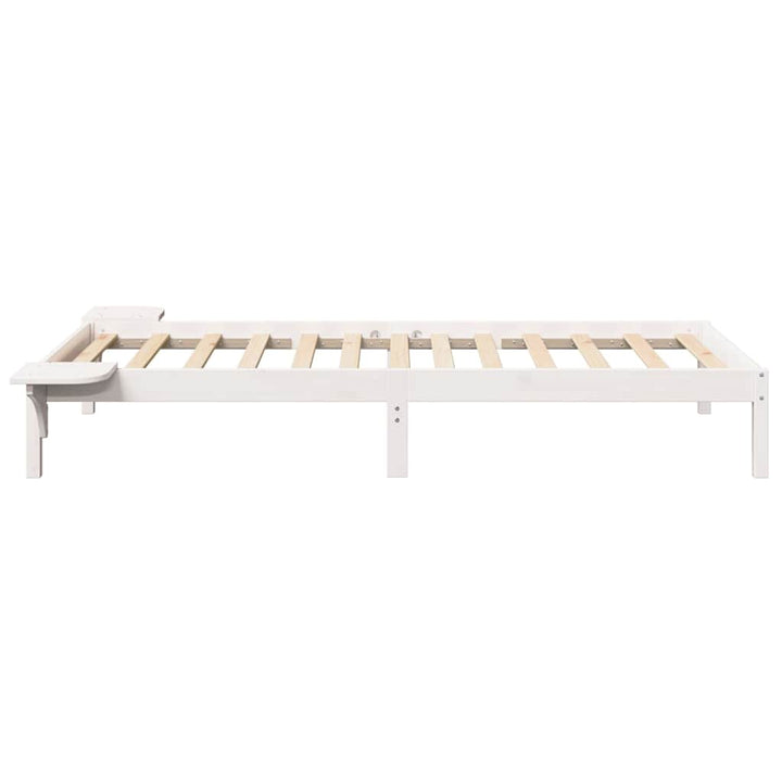 Sengestel Hvid 90 x 200 cm Massiv fyrretræ