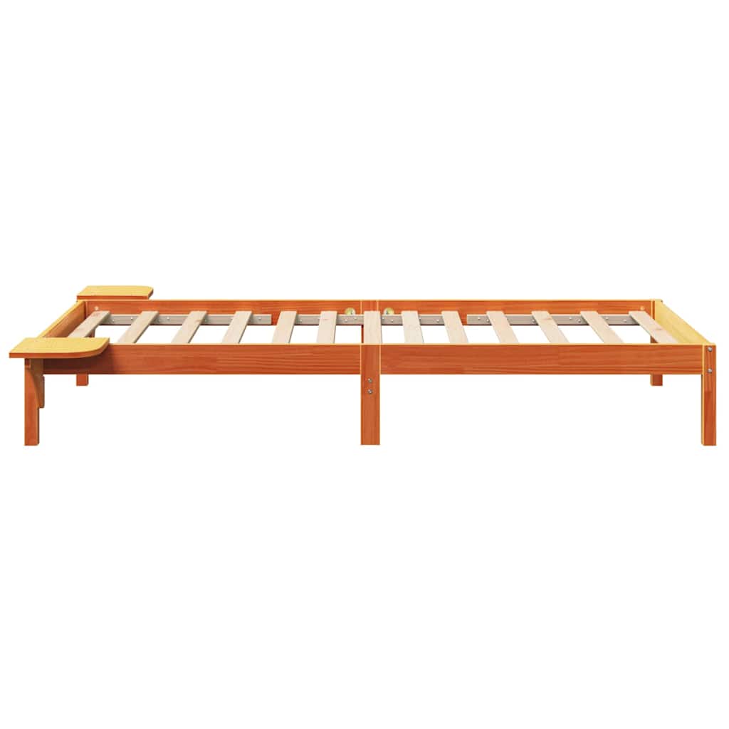 Sengestel Voks brun 90 x 200 cm Massiv fyrretræ