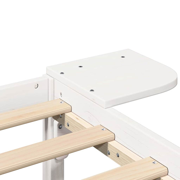 Sengestel Hvid 80 x 200 cm Massiv fyrretræ