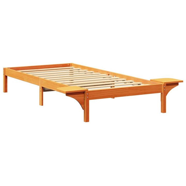 Sengestel Voks brun 80 x 200 cm Massiv fyrretræ