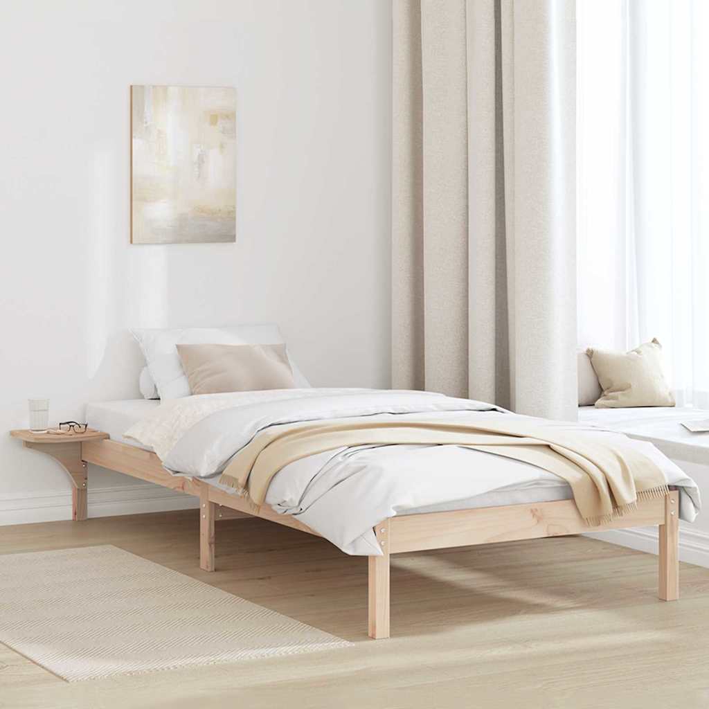 Sengestel Naturfarvet 90 x 190 cm Massiv fyrretræ