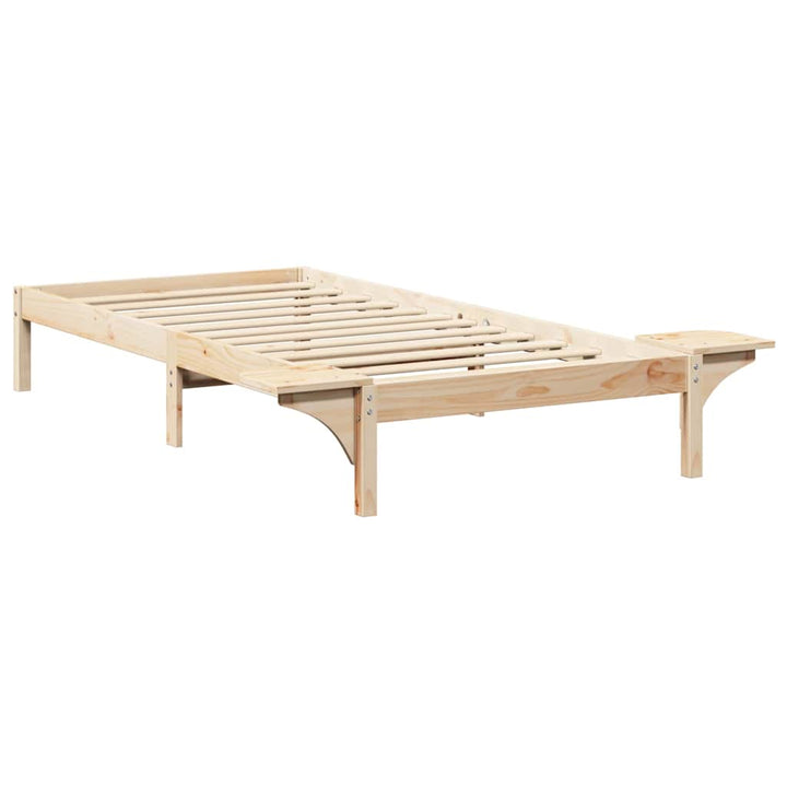 Sengestel Naturfarvet 90 x 190 cm Massiv fyrretræ