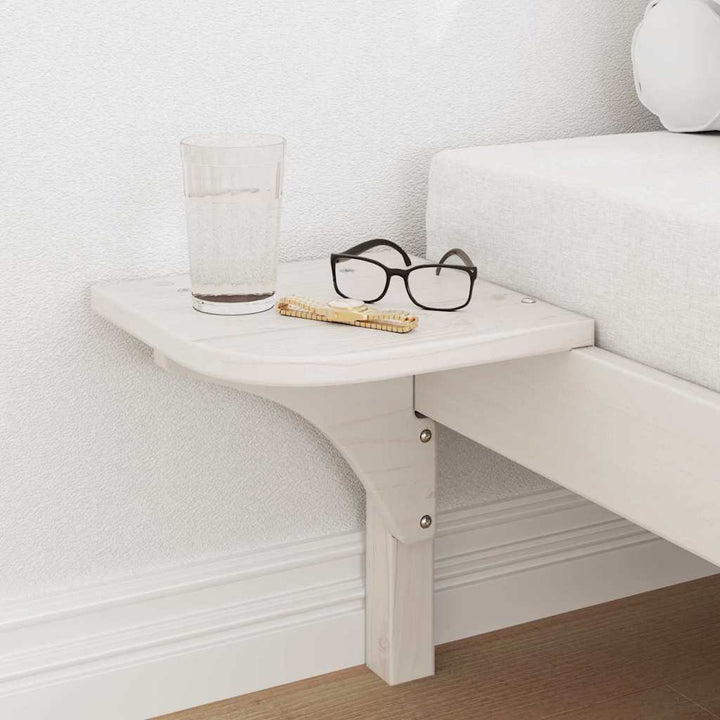 Sengestel Hvid 90 x 190 cm Massiv fyrretræ