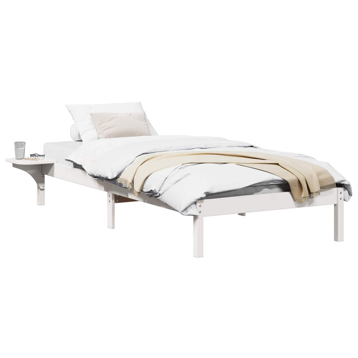 Sengestel Hvid 90 x 190 cm Massiv fyrretræ