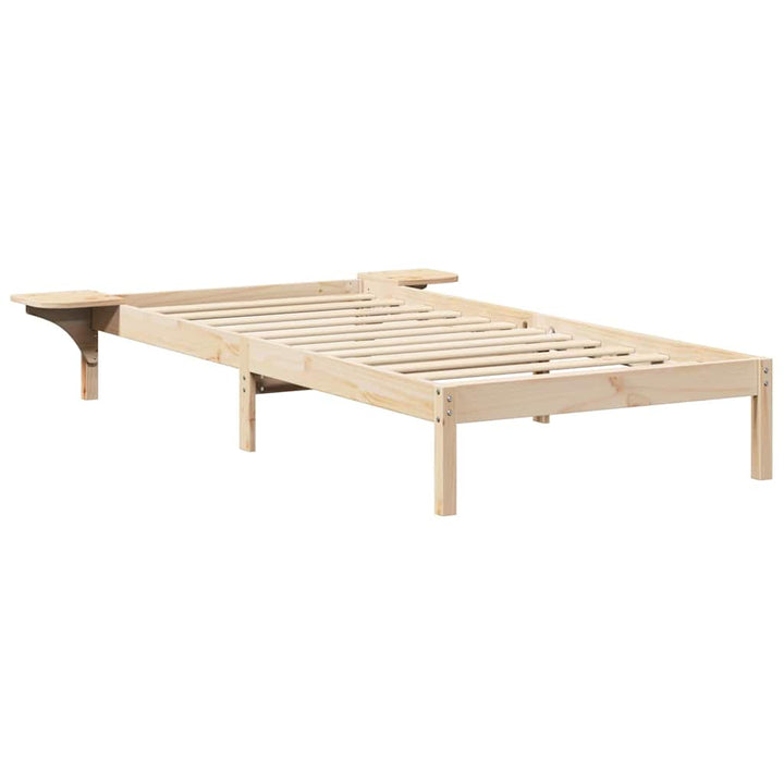 Sengestel Naturfarvet 75 x 190 cm Massiv fyrretræ