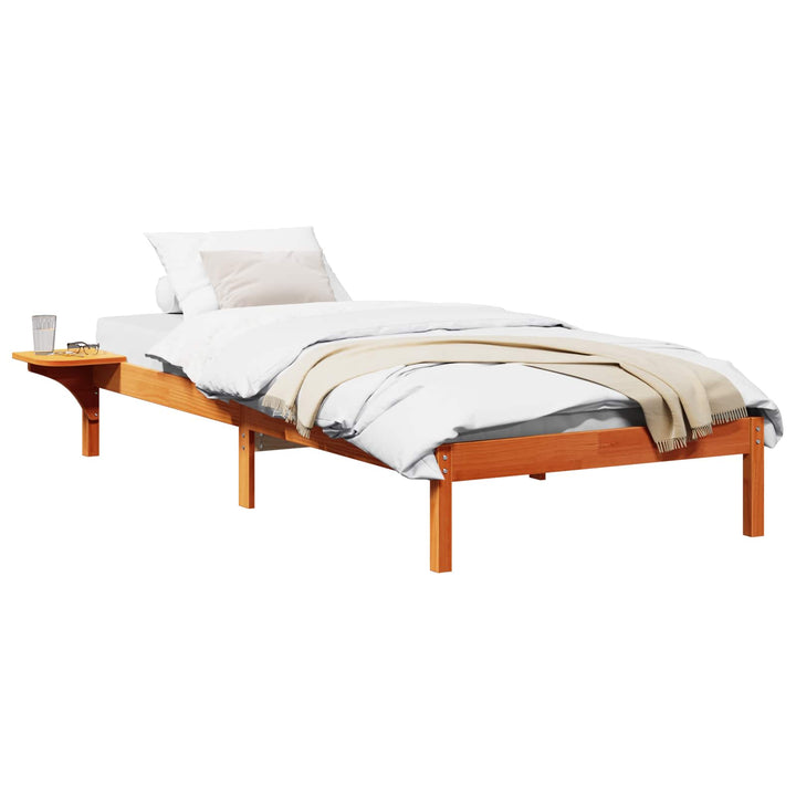 Sengestel Voks brun 75 x 190 cm Massiv fyrretræ