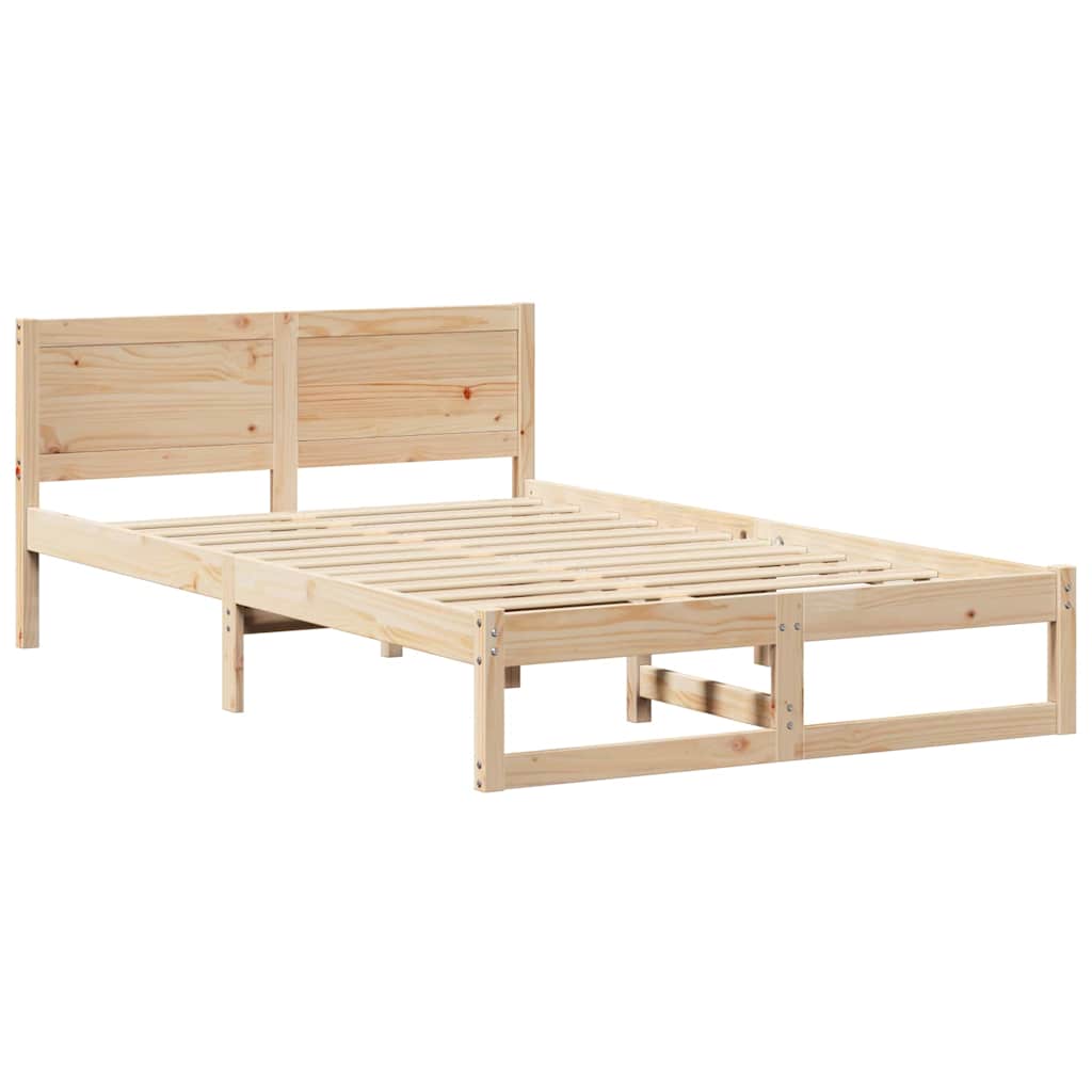 Sengestel Naturfarvet 120 x 200 cm Massiv fyrretræ