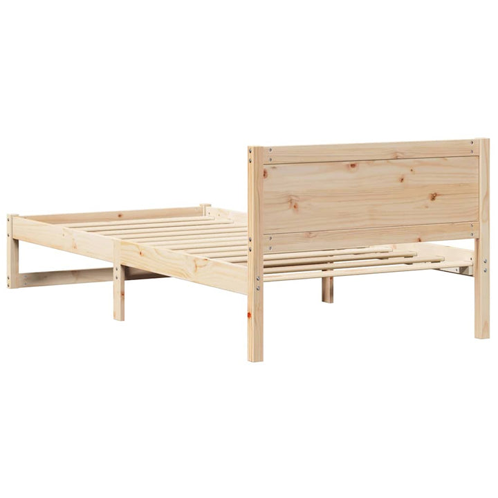 Sengestel Naturfarvet 90 x 190 cm Massiv fyrretræ