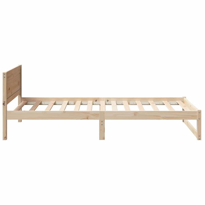 Sengestel Naturfarvet 90 x 190 cm Massiv fyrretræ