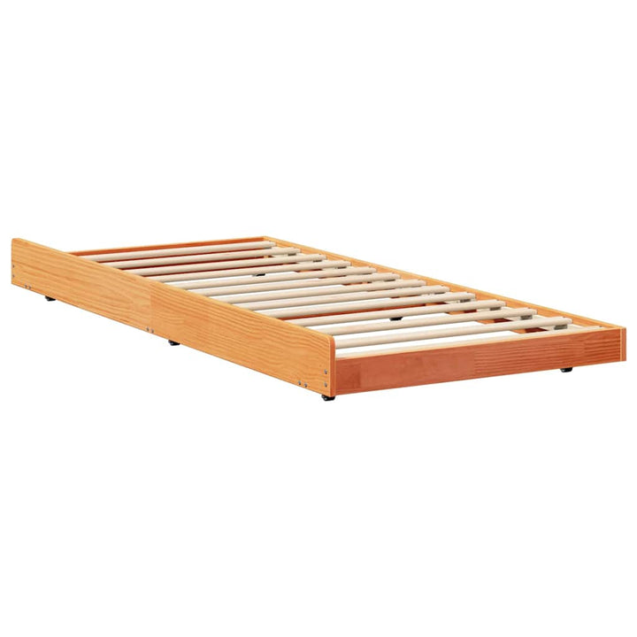 Sengestel Brun 90 x 200 cm Massivt fyrretræ