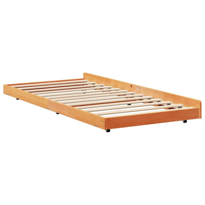Sengestel Brun 90 x 200 cm Massivt fyrretræ
