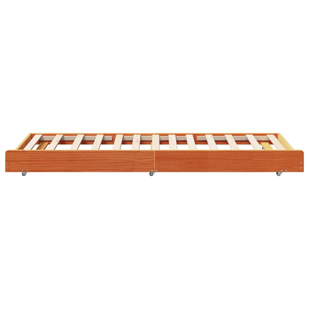 Sengestel Brun 90 x 200 cm Massivt fyrretræ