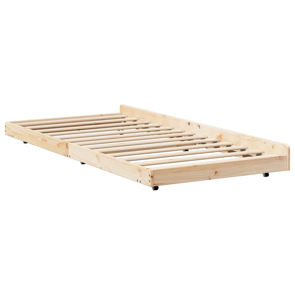 Sengestel Brun 80 x 200 cm Massivt fyrretræ