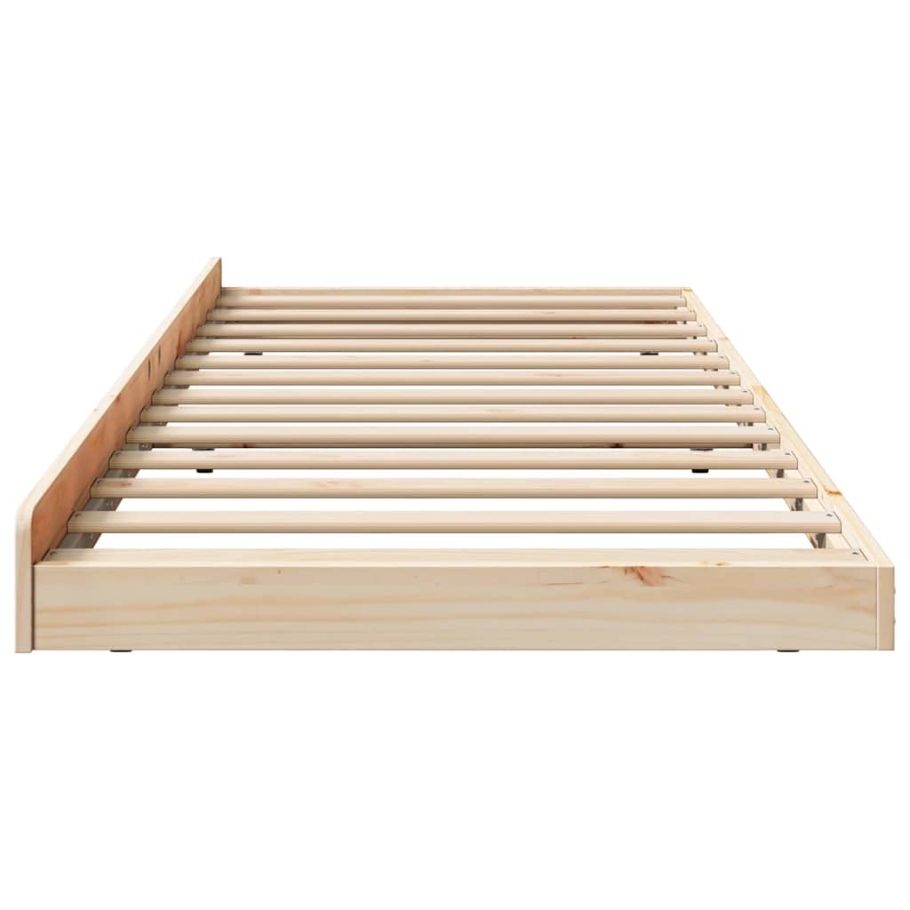 Sengestel Brun 80 x 200 cm Massivt fyrretræ