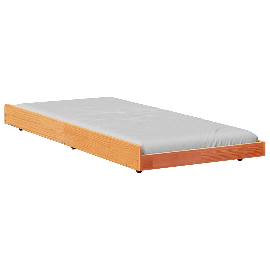 Sengestel Voks brun 80 x 200 cm Massiv fyrretræ