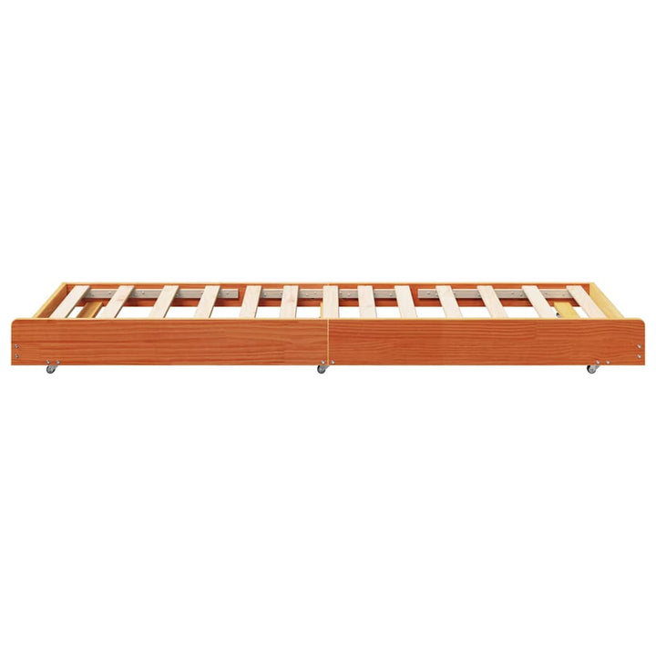 Sengestel Voks brun 80 x 200 cm Massiv fyrretræ