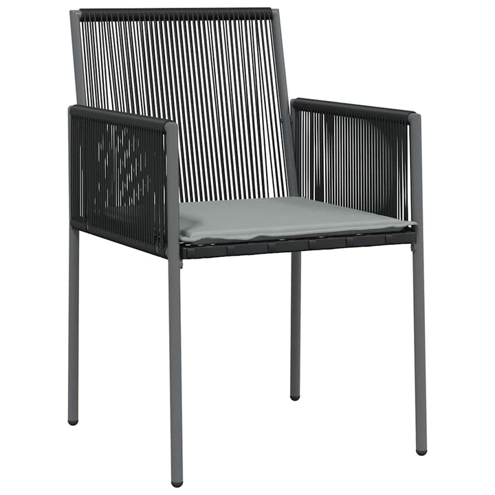 Have Spisebordssæt 7 pcs Sort PE Rattan