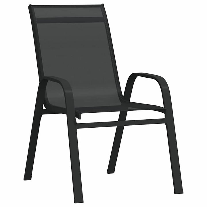Have Spisebordssæt 7 stk. Sort Pulverlakeret stål