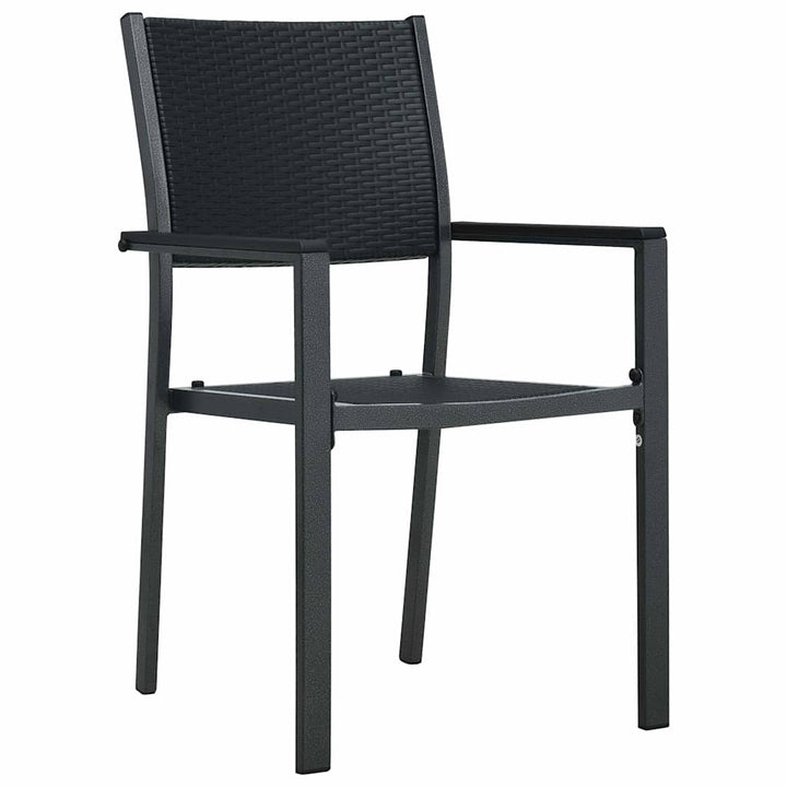 Have Spisebordssæt 3 pcs Sort Pulverlakeret stål