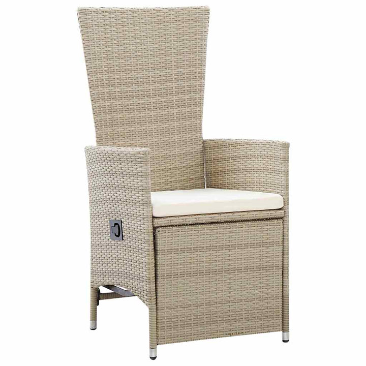 Have Spisebordssæt med pude 5 pcs Beige polyrattan