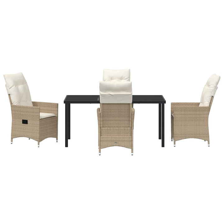 Have Spisebordssæt med pude 5 pcs Beige polyrattan