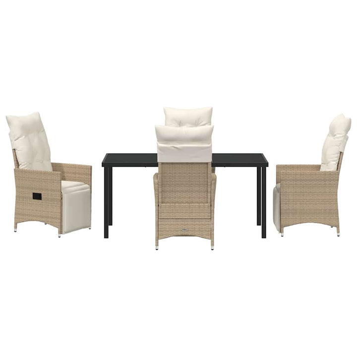 Have Spisebordssæt med pude 5 pcs Beige polyrattan