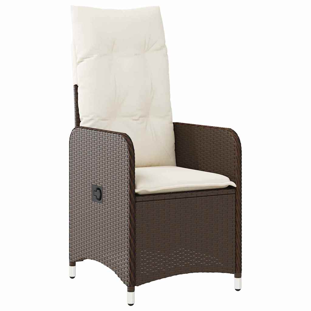 Have Spisebordssæt 3 stk. Brun polyrattan